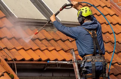 Démoussage et hydrofuge de toiture à Lindebeuf